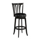 Hillsdale Furniture Savana Wood Bar Height Swivel Stool, Black