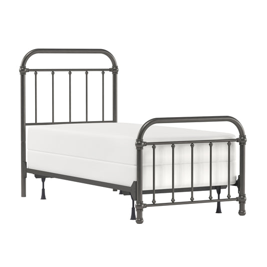 Hillsdale Furniture Kirkland Metal Twin Bed, Aged Pewter