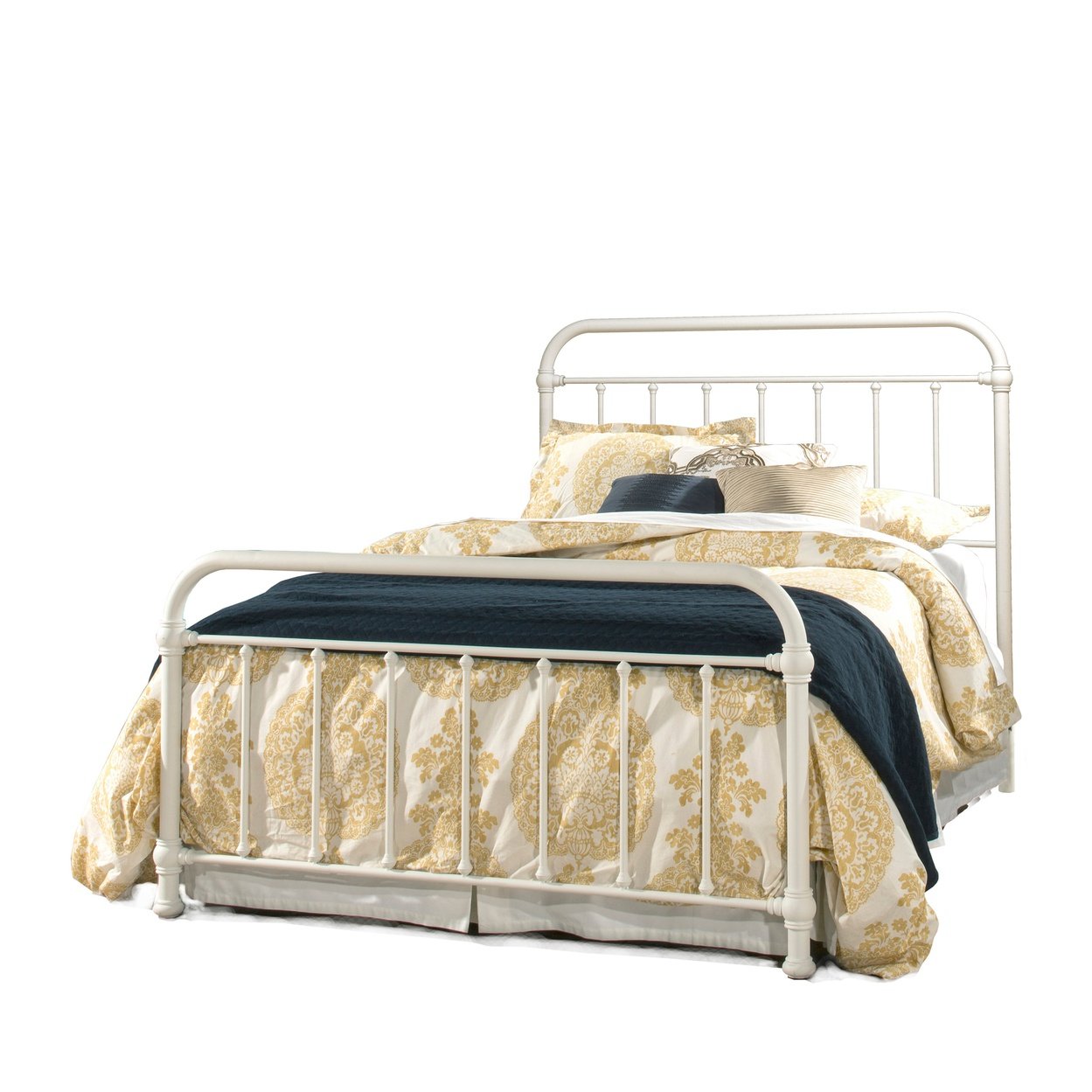 Hillsdale Furniture Kirkland Metal Full Bed, Soft White