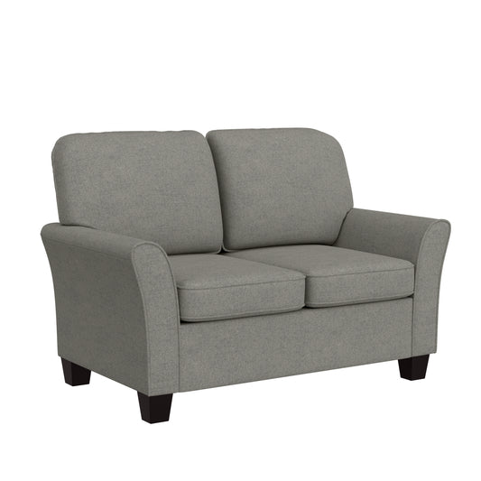 Hillsdale Furniture Lorena Upholstered Loveseat, Gray