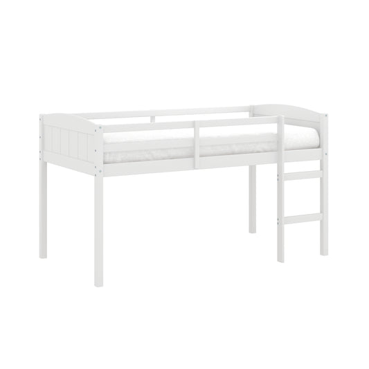 Living Essentials by Hillsdale Alexis Wood Arch Twin Loft Bed, White