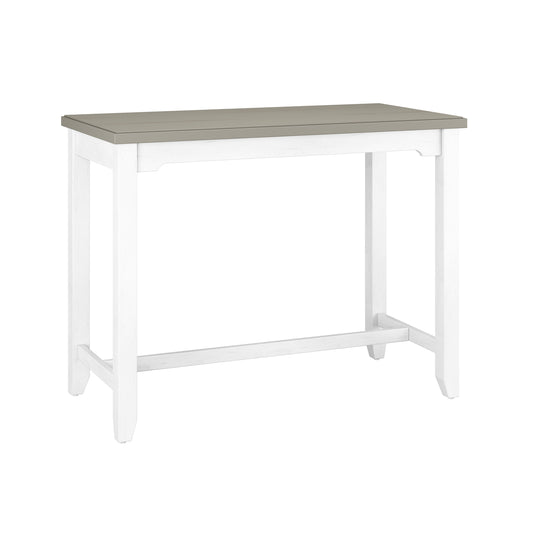 Hillsdale Furniture Clarion Wood Counter Height Side Table, Distressed Gray