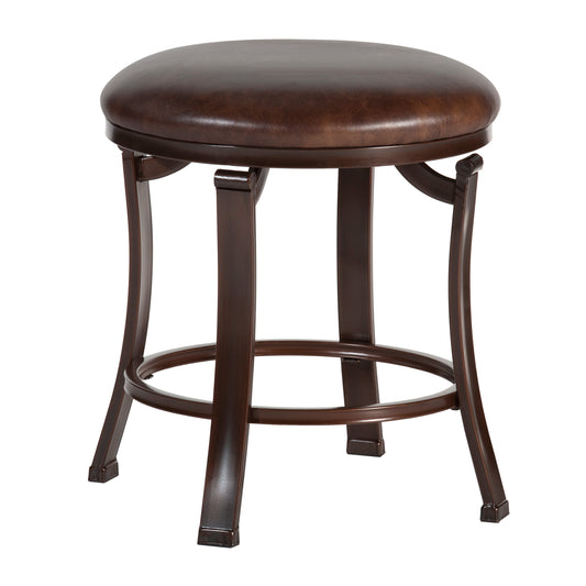 Hillsdale Furniture Hastings Backless Metal Vanity Stool, Antique Bronze