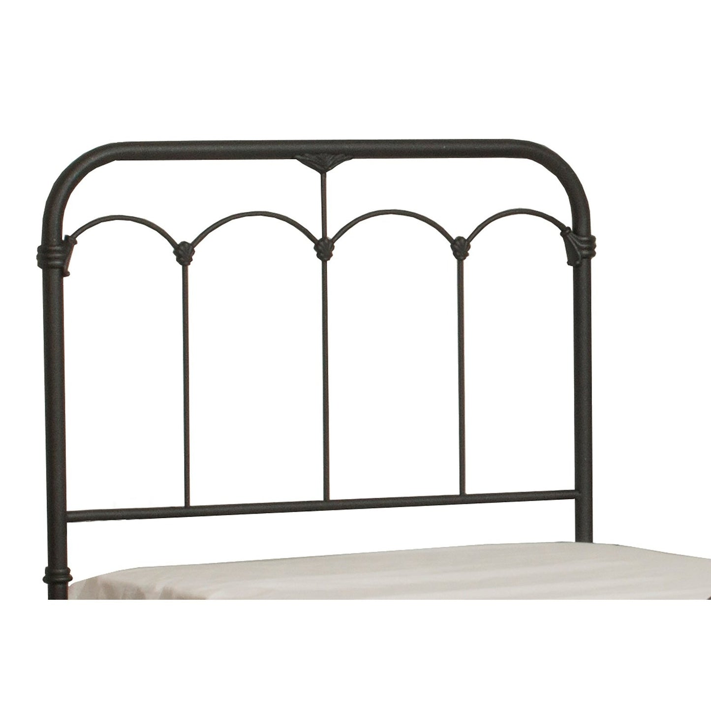 Hillsdale Furniture Jocelyn Twin Metal Headboard with Frame, Black Sparkle