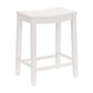 Hillsdale Furniture Fiddler Wood Backless Counter Height Stool, White