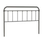 Hillsdale Furniture Kirkland Metal King Headboard, Aged Pewter