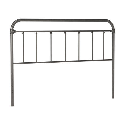 Hillsdale Furniture Kirkland Metal King Headboard, Aged Pewter