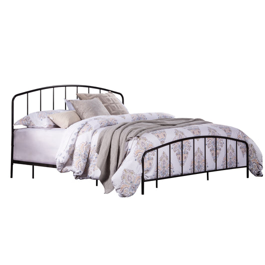 Hillsdale Furniture Tolland Metal King Bed, Satin Black