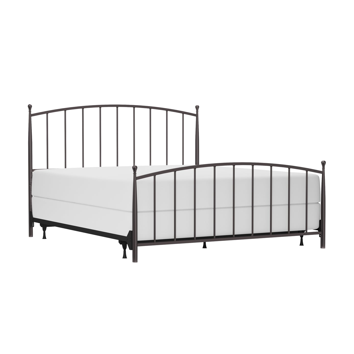 Hillsdale Furniture Warwick King Metal Bed, Gray Bronze