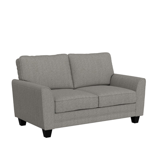 Hillsdale Furniture Daniel Upholstered Loveseat, Nature Gray