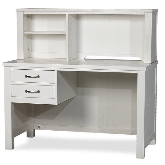 Hillsdale Kids and Teen Highlands Wood Desk with Hutch, White