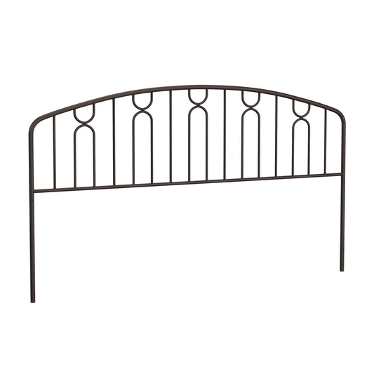 Hillsdale Furniture Riverbrooke Metal Arch Scallop King Headboard, Bronze