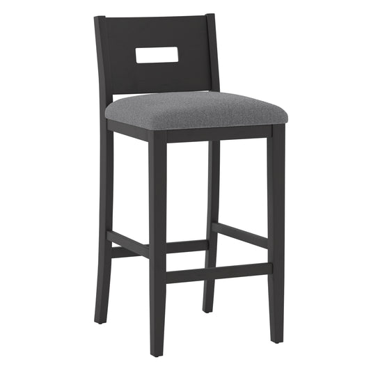 Hillsdale Furniture Allbritton Wood Bar Height Stool, Black