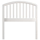 Hillsdale Furniture Carolina Wood Twin Headboard, White