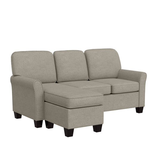 Hillsdale Furniture Upholstered Reversable Sectional Chaise, Greige