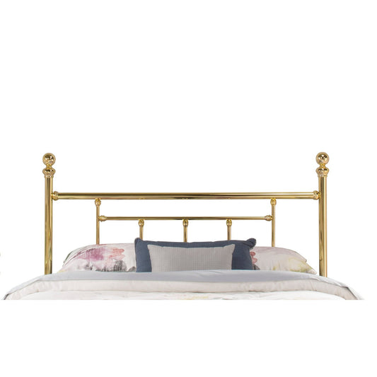 Hillsdale Furniture Chelsea Metal King Headboard Only, Classic Brass