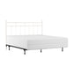 Hillsdale Furniture Providence Metal King Headboard and Frame with Spindle Design, Soft White