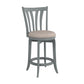 Hillsdale Furniture Savana Wood Counter Height Swivel Stool, Blue Wire Brush