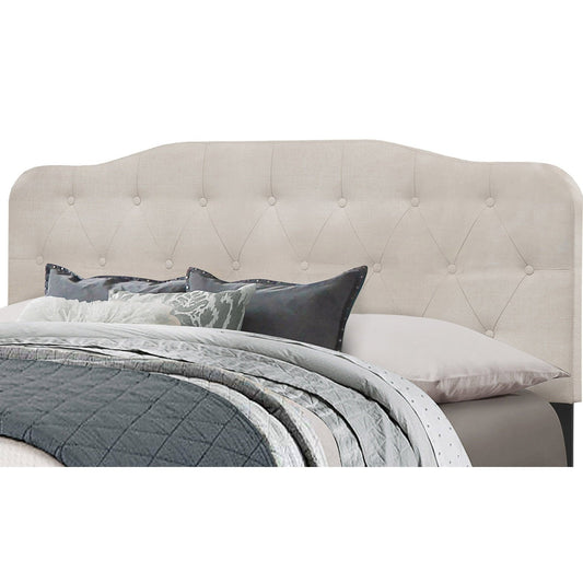 Hillsdale Furniture Nicole Full/Queen Upholstered Headboard with Frame, Fog