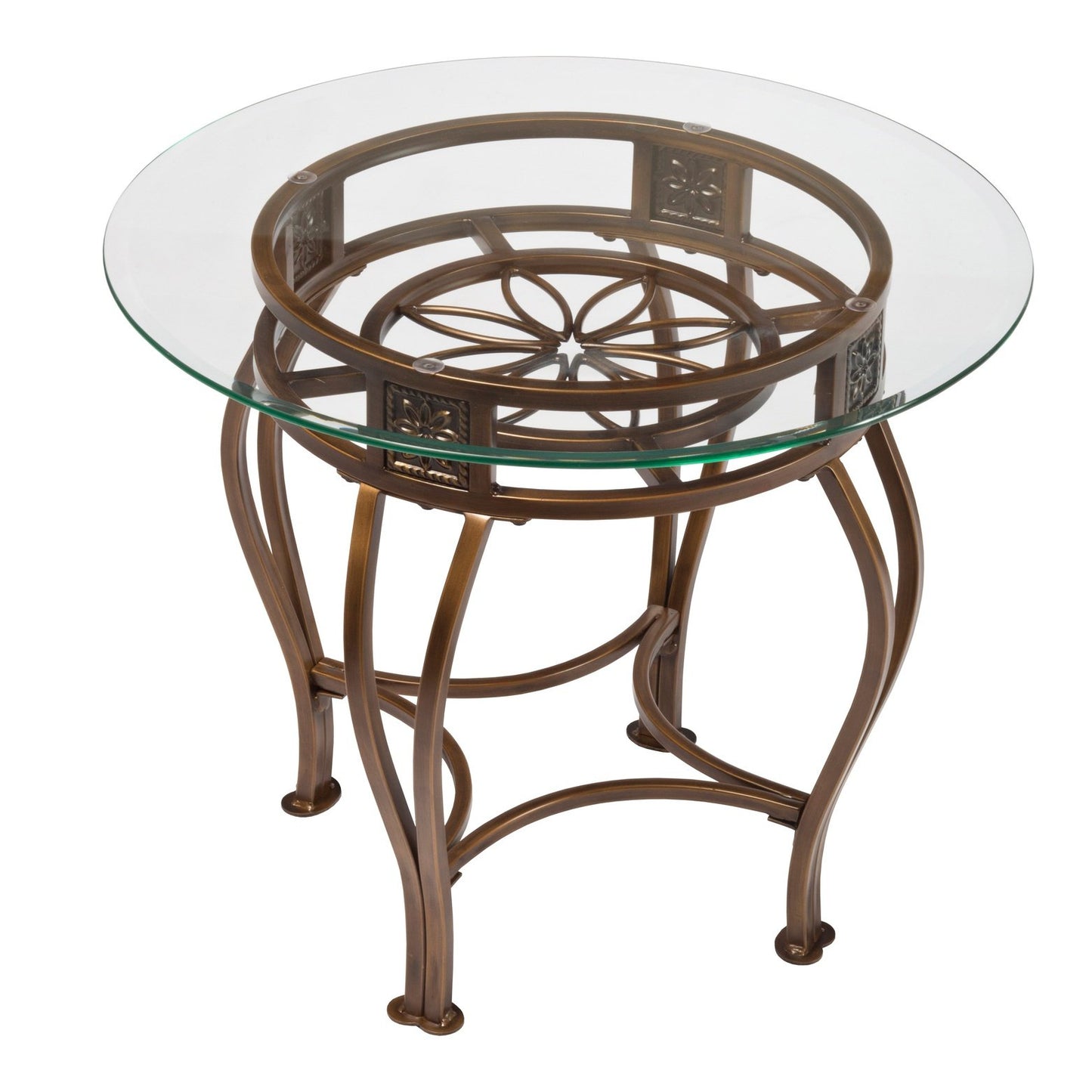 Hillsdale Furniture Scottsdale Metal End Table, Brown Rust