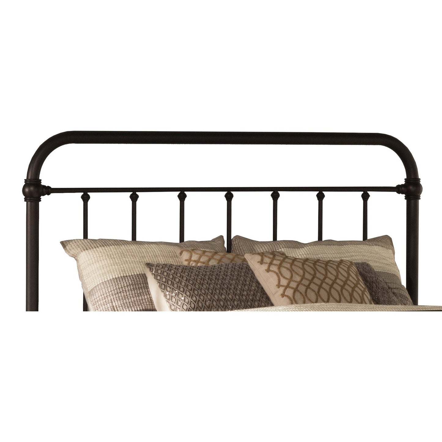 Hillsdale Furniture Kirkland Metal Full/Queen Headboard with Frame, Dark Bronze