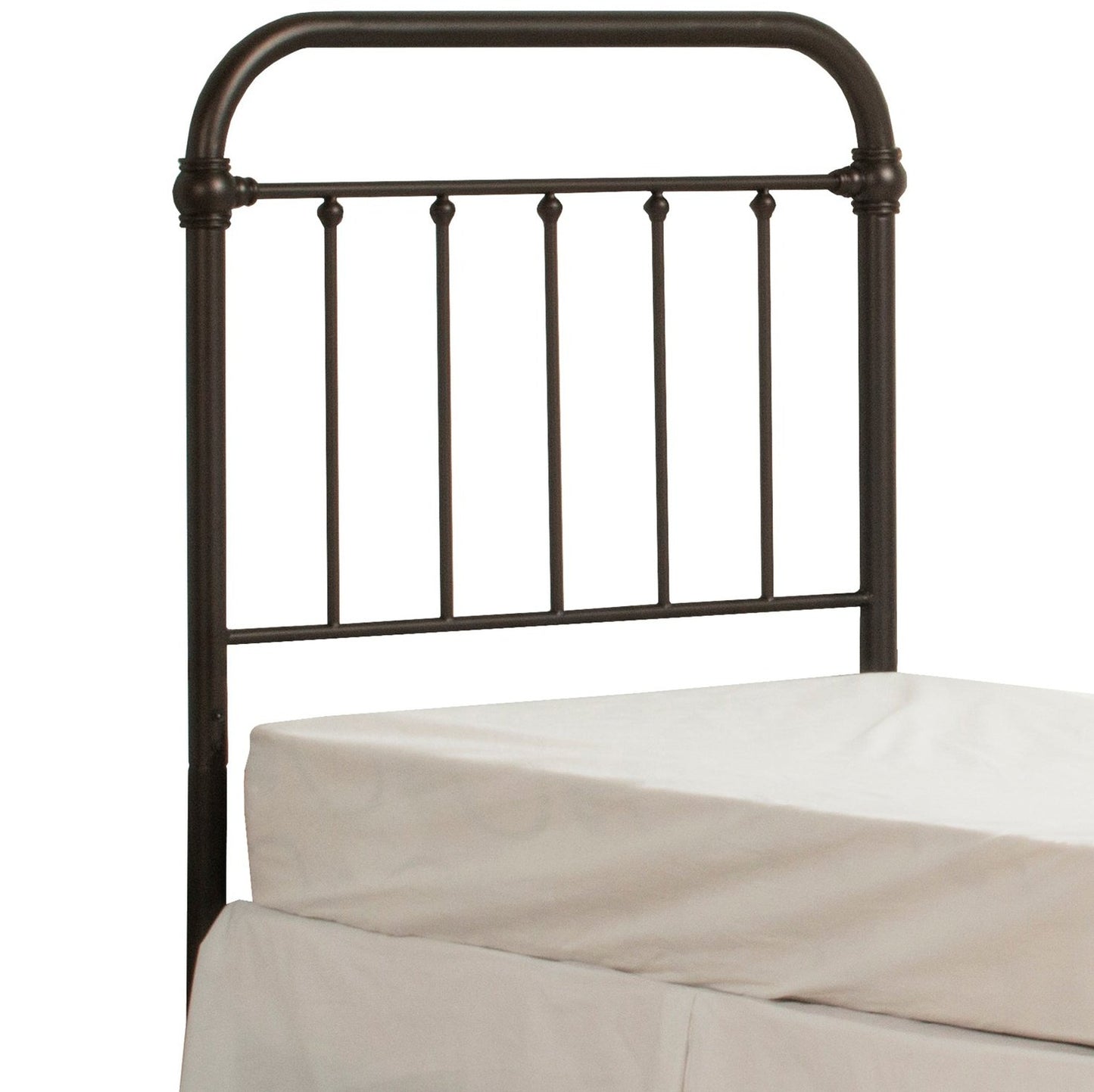 Hillsdale Furniture Kirkland Metal Twin Headboard with Frame, Dark Bronze