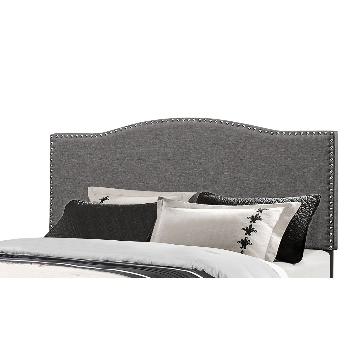 Hillsdale Furniture Kiley Full/Queen Upholstered Headboard with Frame, Stone