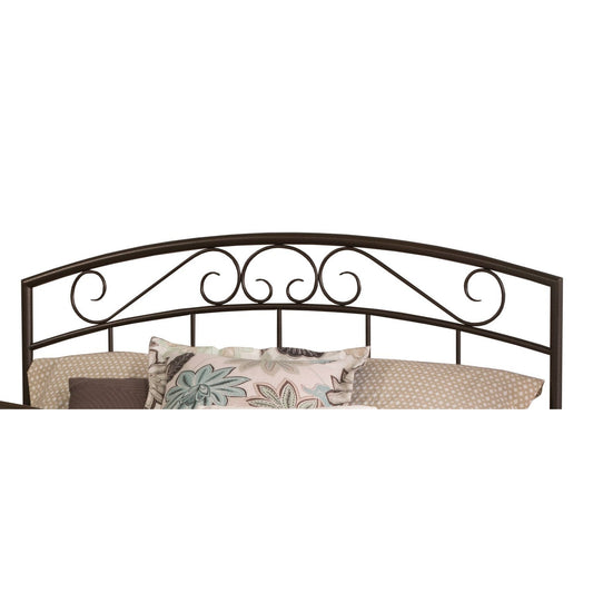 Hillsdale Furniture Wendell Full/Queen Metal Headboard with Frame, Copper Pebble