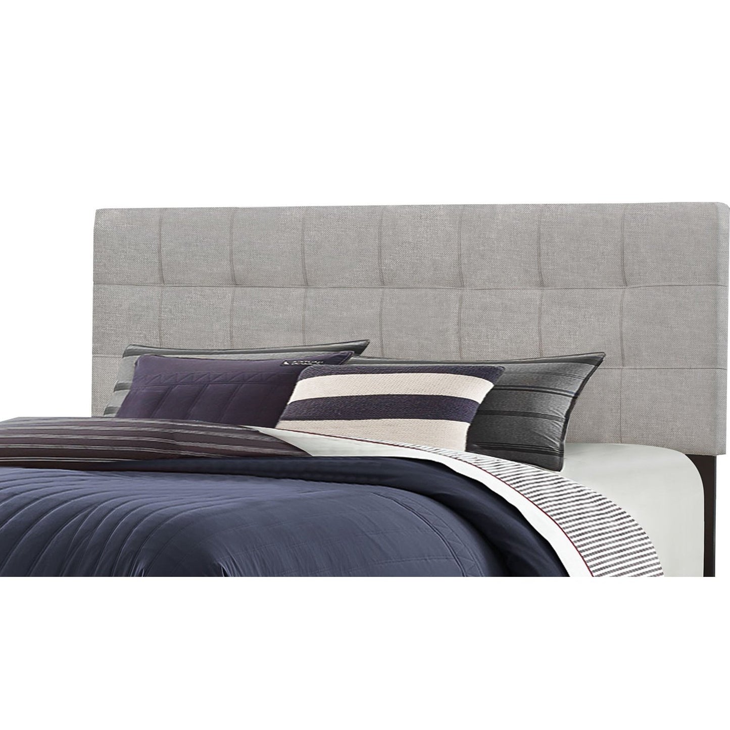 Hillsdale Furniture Delaney Full/Queen Upholstered Headboard, Glacier Gray