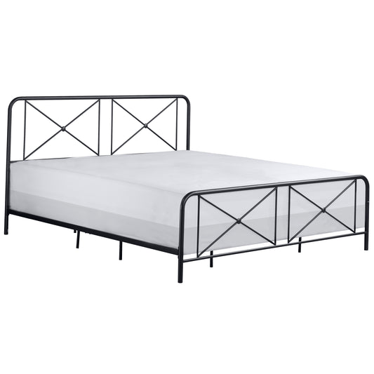 Hillsdale Furniture Williamsburg King Metal Bed, Black Sparkle