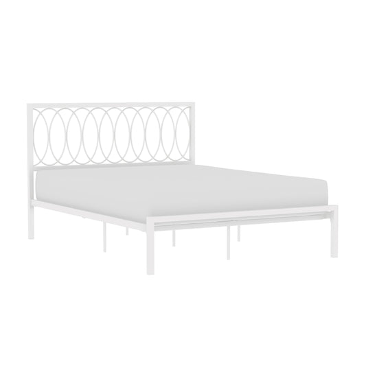 Hillsdale Furniture Naomi Queen Metal Bed, White