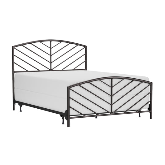 Hillsdale Furniture Essex Metal Queen Bed, Gray Bronze