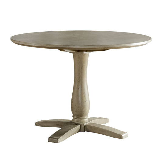 Hillsdale Furniture Ocala Wood Round Dining Table, Sandy Gray