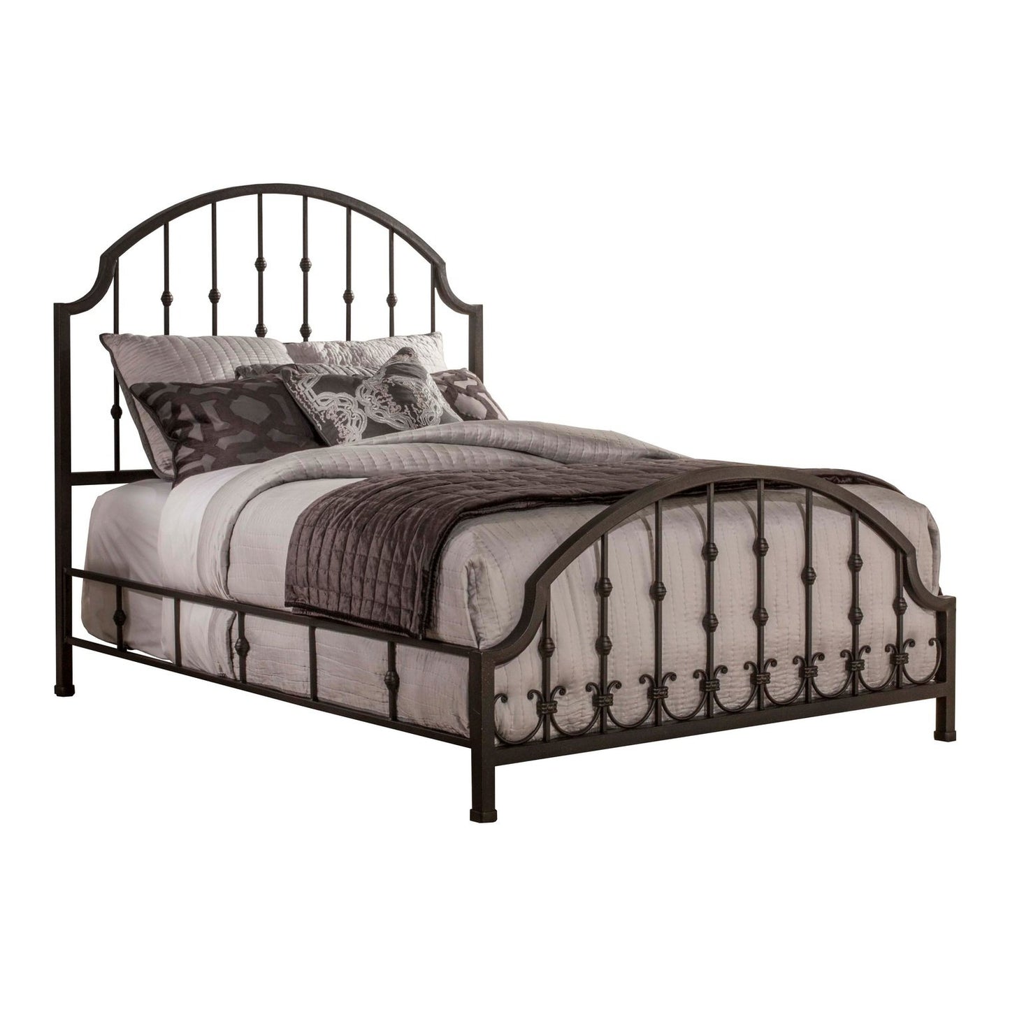 Hillsdale Furniture Westgate King Metal Bed, Rustic Black