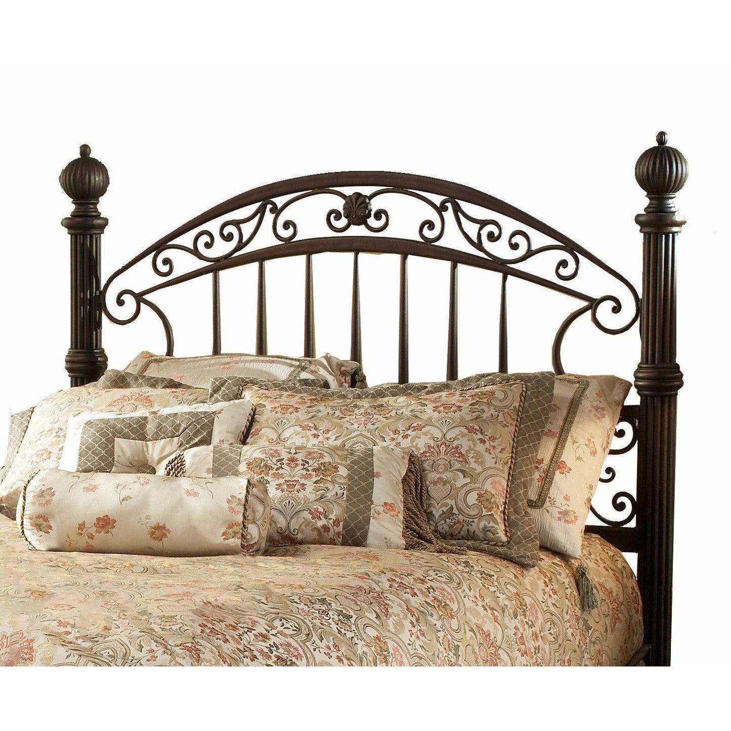 Hillsdale Furniture Chesapeake Metal Queen Headboard without Frame, Rustic Brown