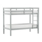 Hillsdale Kids and Teen Caspian Twin Over Twin Bunk Bed, Gray