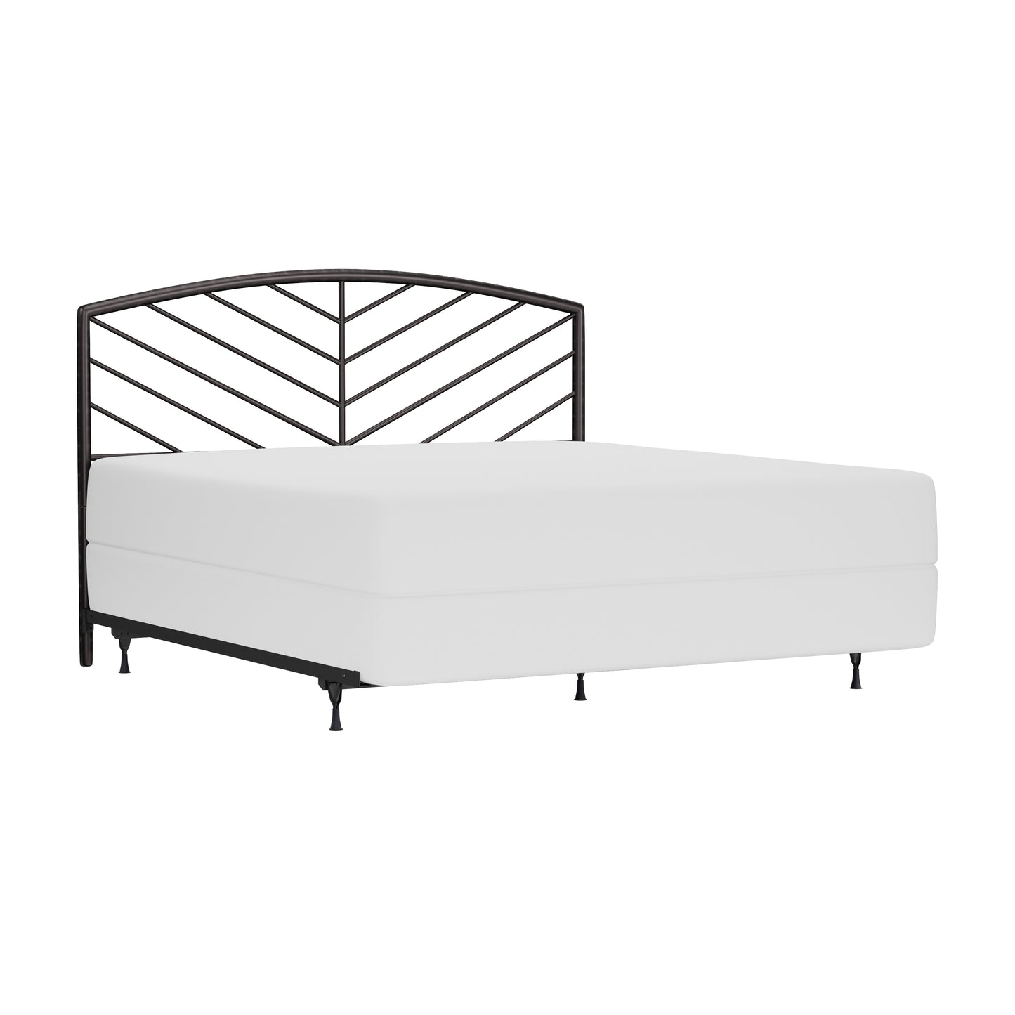 Hillsdale Furniture Essex Metal King Headboard with Frame, Gray Bronze