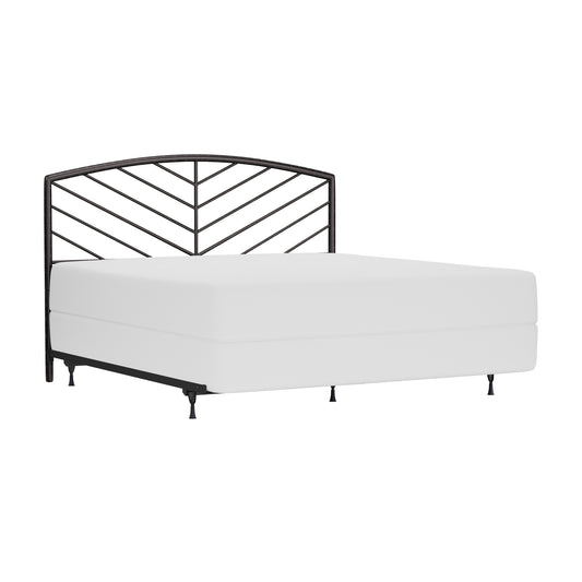 Hillsdale Furniture Essex Metal King Headboard with Frame, Gray Bronze