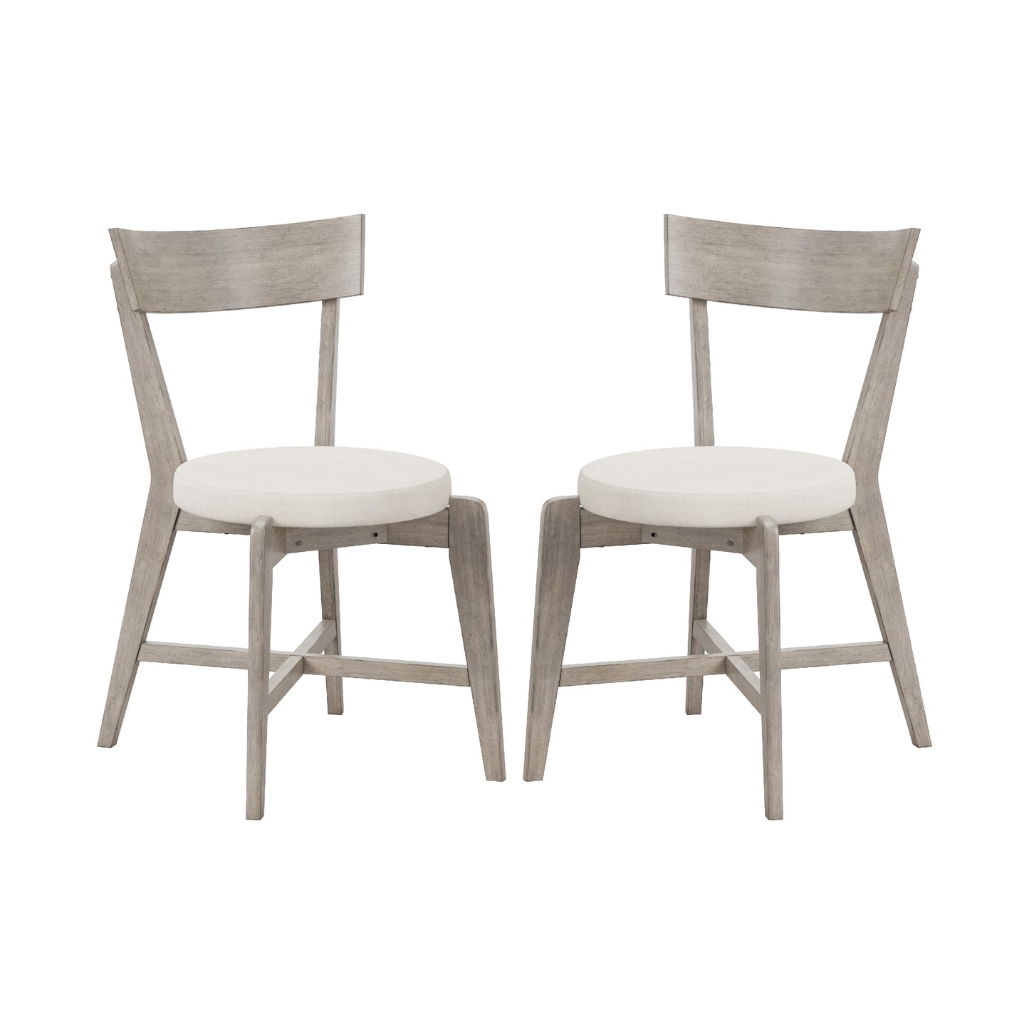 Hillsdale Furniture Mayson Wood Dining Chair, Set of 2, Gray