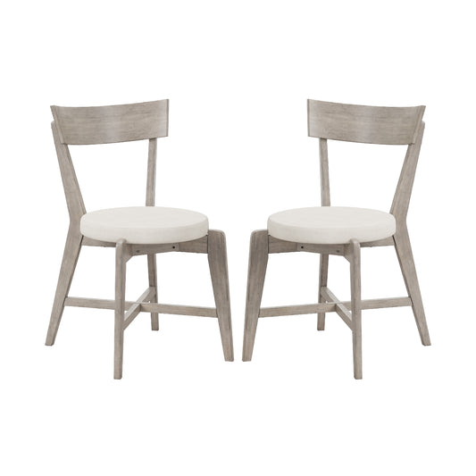 Hillsdale Furniture Mayson Wood Dining Chair, Set of 2, Gray