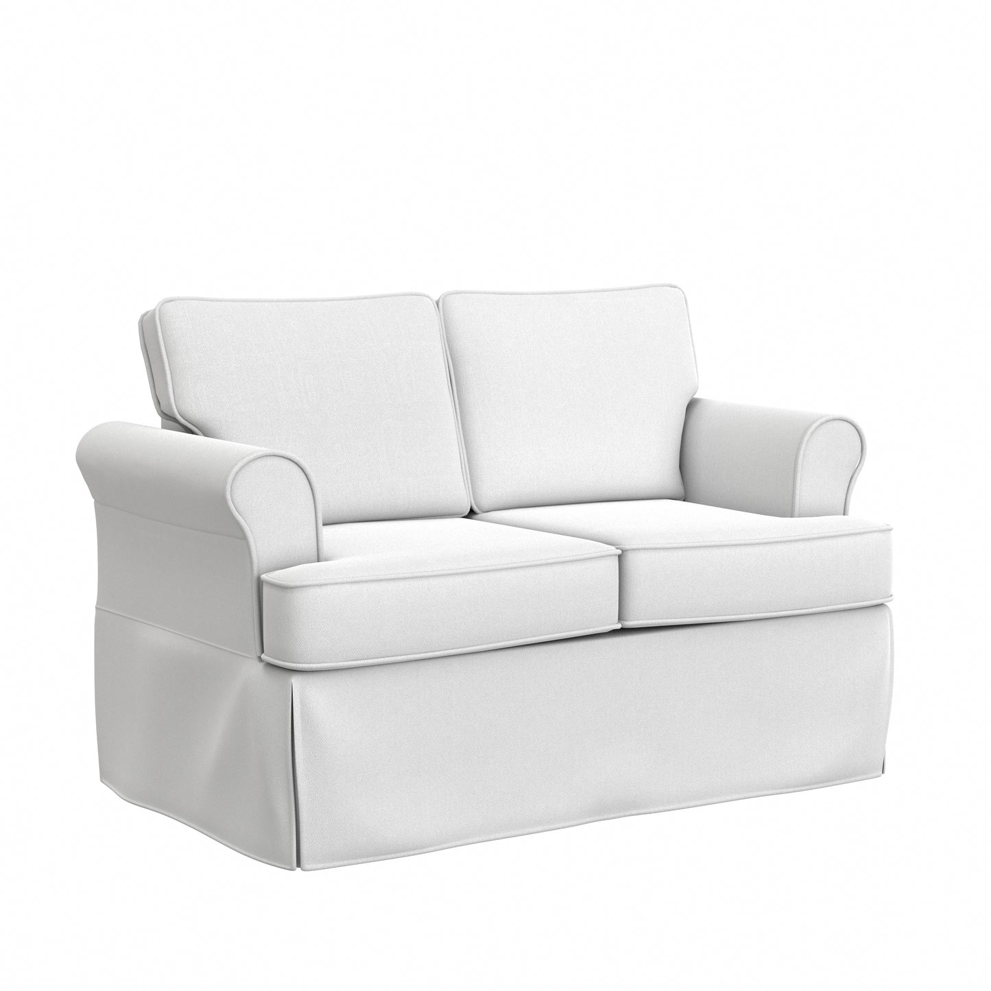 Hillsdale Furniture Faywood Upholstered Loveseat, Snow White