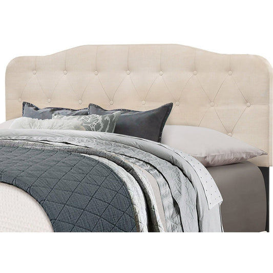 Hillsdale Furniture Nicole Full/Queen Upholstered Headboard with Frame, Linen