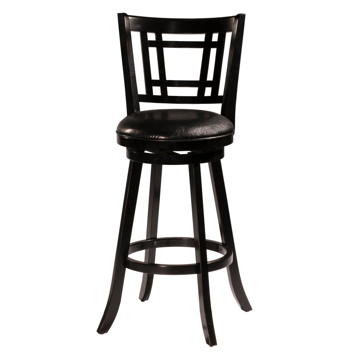 Hillsdale Furniture Fairfox Wood Counter Height Swivel Stool, Black