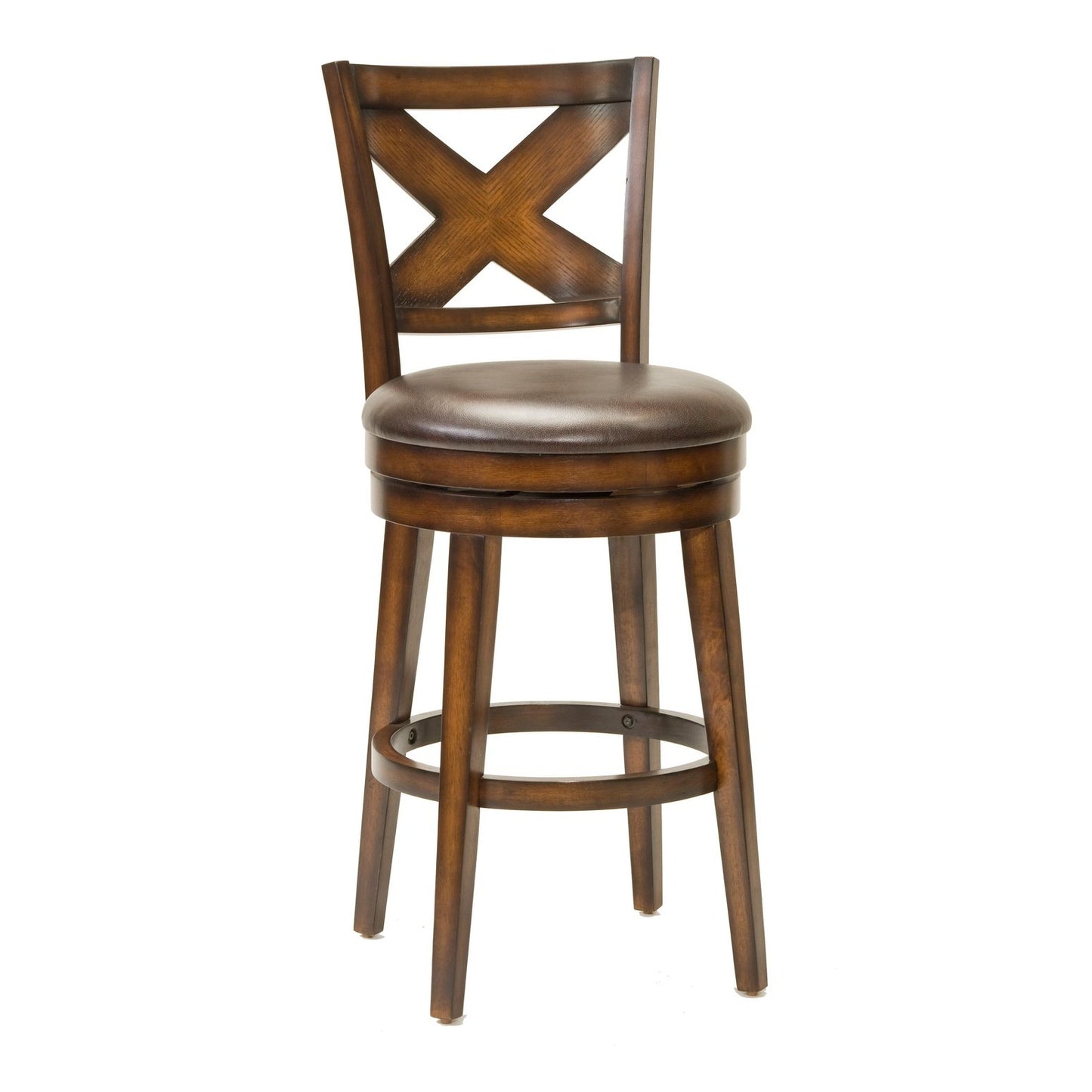 Hillsdale Furniture Sunhill Wood Swivel Bar Height Stool, Rustic Oak