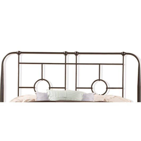 Hillsdale Furniture Trenton King Metal Bed without Frame, Black Sparkle