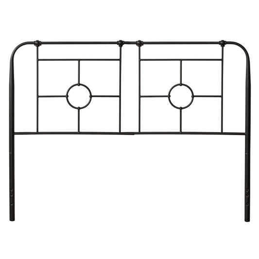 Hillsdale Furniture Trenton King Metal Headboard, Black Sparkle