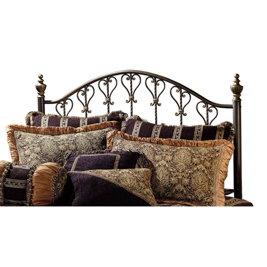 Hillsdale Furniture Huntley Full/Queen Metal Headboard, Dusty Bronze