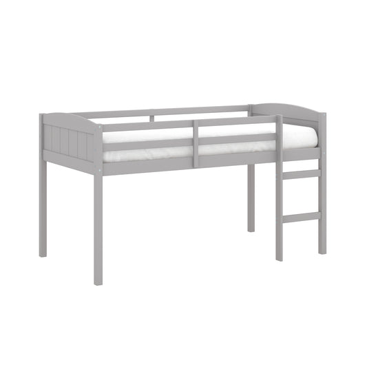 Living Essentials by Hillsdale Alexis Wood Arch Twin Loft Bed, Gray