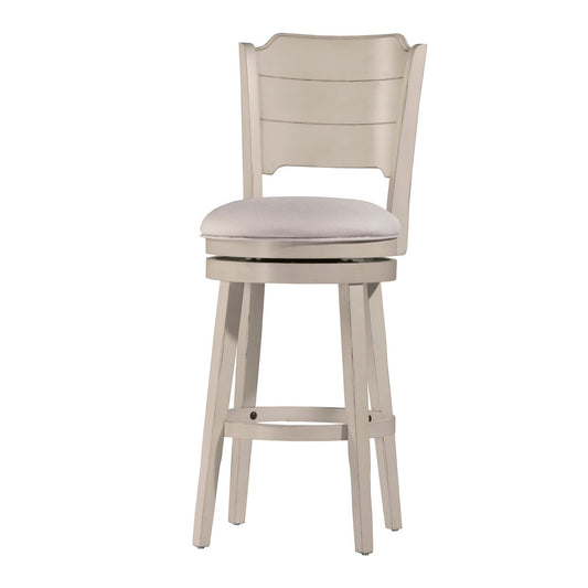 Hillsdale Furniture Clarion Wood Counter Height Swivel Stool, Sea White