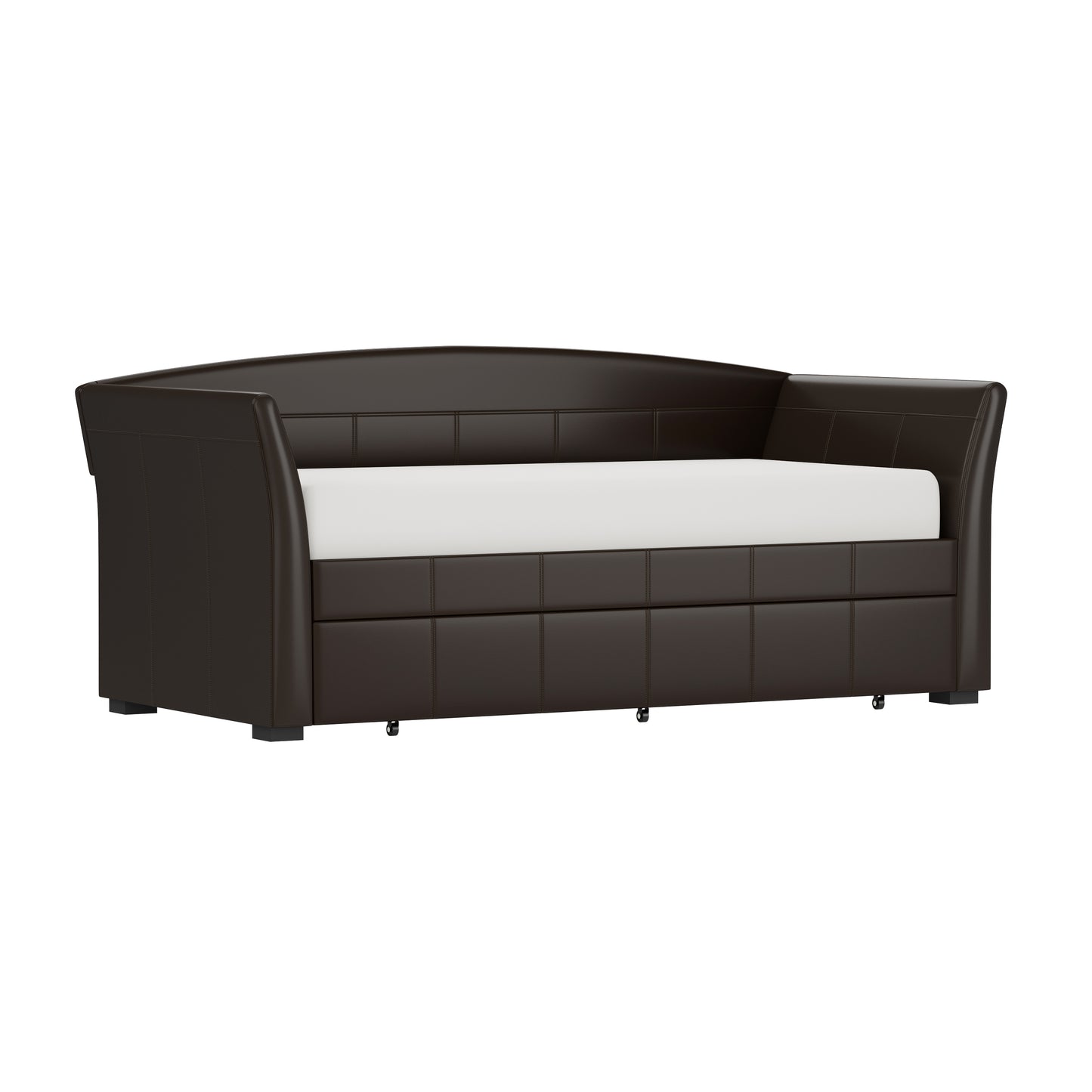 Hillsdale Furniture Montgomery Upholstered Twin Daybed with Trundle, Brown